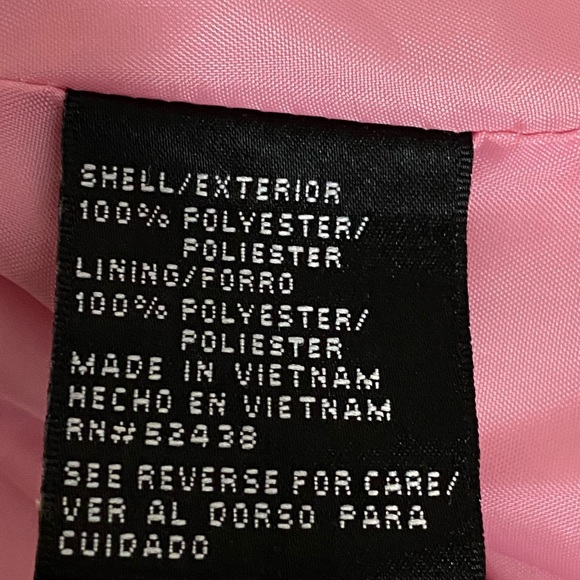 E-32 Sag Harbor PLUS SIZE 16 Pink Dotted Blazer Suit Jacket - Picture 13 of 15